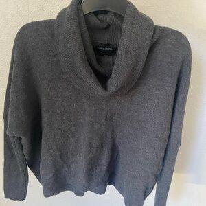 Cynthia Rowley Charcoal Cowl Neck Sweater